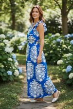 Long Print Dress - Image 5
