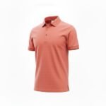 Coral Cotton Polo T-Shirt - Image 6