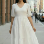 V NECK DRESS