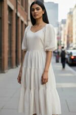 V NECK DRESS - Image 6
