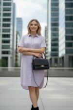 Frezi Cotton Linen Shirt Dress - Image 4